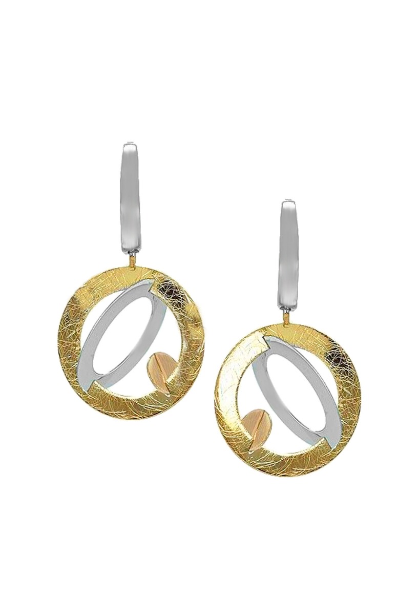 Pendientes largos oro bicolor 18 ktes 095_436667 pendientes_largos_de_oro_bicolor_18_ktes_vista_frontal_precio_barato_joyeria_online_095_436667_1