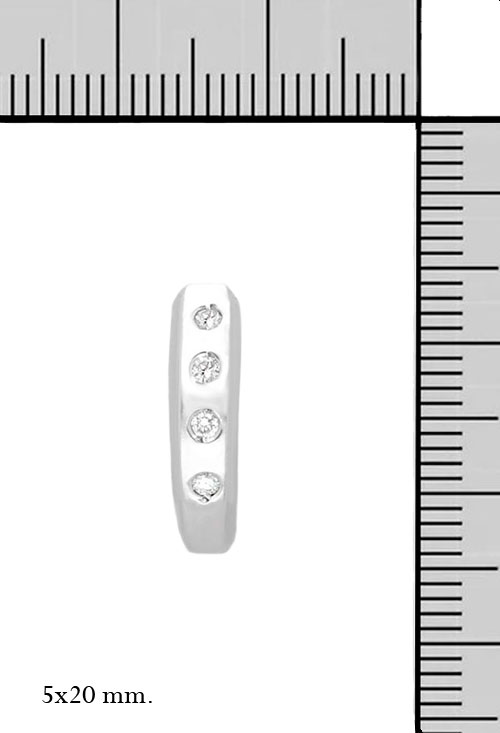 Pendientes oro blanco y diamantes 192_Z1260 pendientes_de_oro_blanco_18_kilates_con_diamantes_tipo_medio_arete_foto_con medidas_precio_barato_joyeria_online_192_z1260