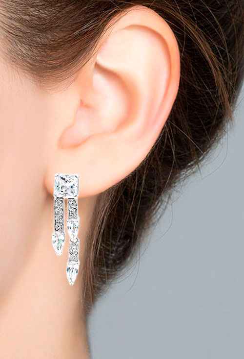 Pendientes plata alta joyería 132_08739-P pendientes de plata con circonitas pendientes largos fotografia para joyeria online toma cuatro 132_08739-P_04