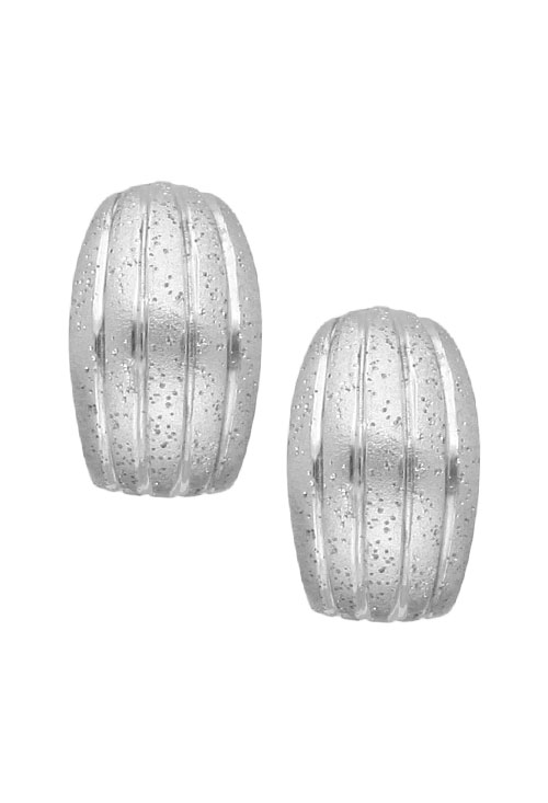 Pendientes de plata tripa 200_T085-04-RO pendientes de plata tripa con gallones mate brillo 200_t085-04-ro