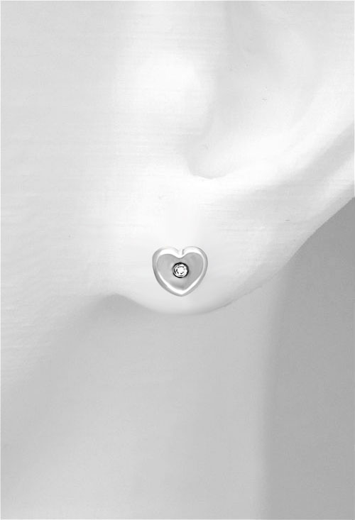 pendientes dormilona oro blanco 18 kilates y diamante indicados para bebe foto en maniqui precio barato joyeria online 095_450569-CO