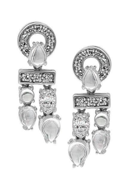 Pendientes plata ley largos con piedras rfcia.132_08740-P