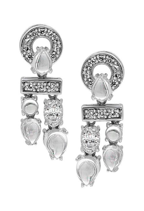 Pendientes plata ley largos con piedras rfcia.132_08740-P