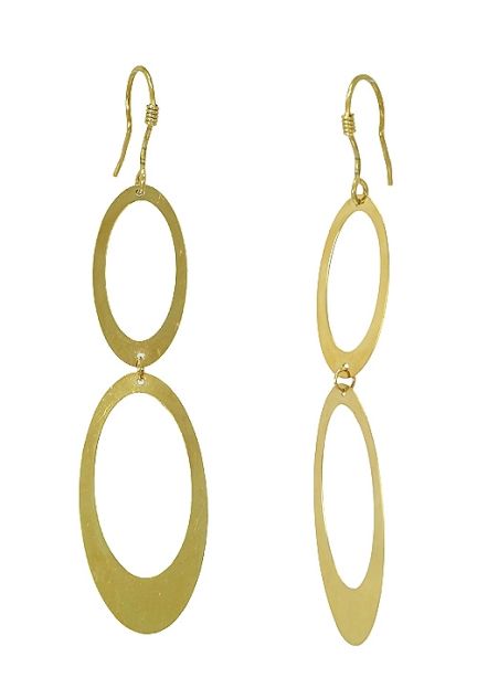 pendientes largos de oro amarillo 18 kilates foto lateral oportunidad precio muy barato en joyería online 002_51808-P_01