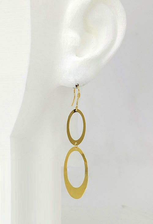 pendientes largos de oro amarillo 18 kilates foto maniqui oportunidad precio muy barato en joyería online 002_51808-P_02