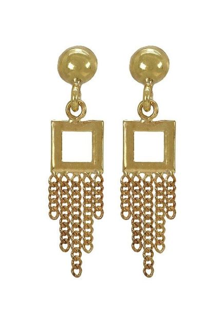 pendientes largos de oro amarillo 18 ktes precio barato joyeria online foto frontal 140_P-2.380