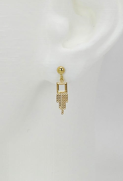 pendientes largos de oro amarillo 18 ktes precio barato joyeria online foto oreja 140_P-2.380_02