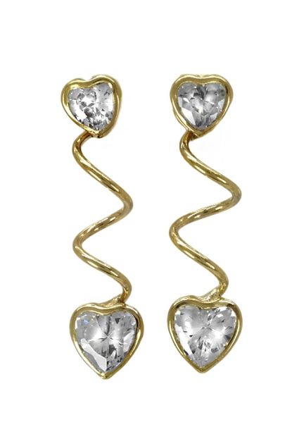 pendientes largos de oro amarillo 18 ktes y circonitas talla corazon 019_4621