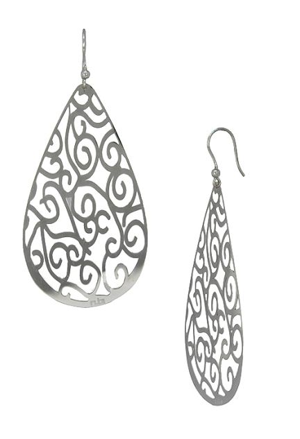 pendientes largos de plata pera con arabescos precio especial joyeria online 144_ART4