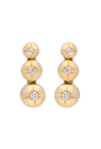 Pendientes largos en oro amarillo con diamantes 192_Z1304-OA-0