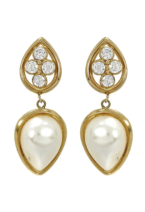 Pendientes oro 18K y perlas precio outlet joyería 025_B-02655