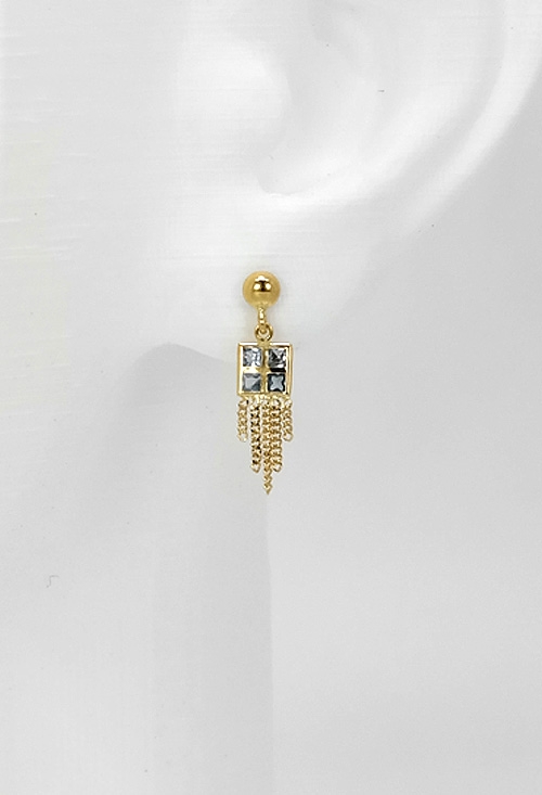 pendientes largos oro amarillo 18k con topacios azules precio barato joyeria online foto de en maniqui 140_P-2.416-A_02