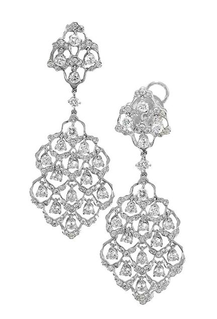 pendientes largos oro blanco 18 kilates con diamantes diseño tipo art deco indicados para ocasiones especiales también novia 083_tb8976_01