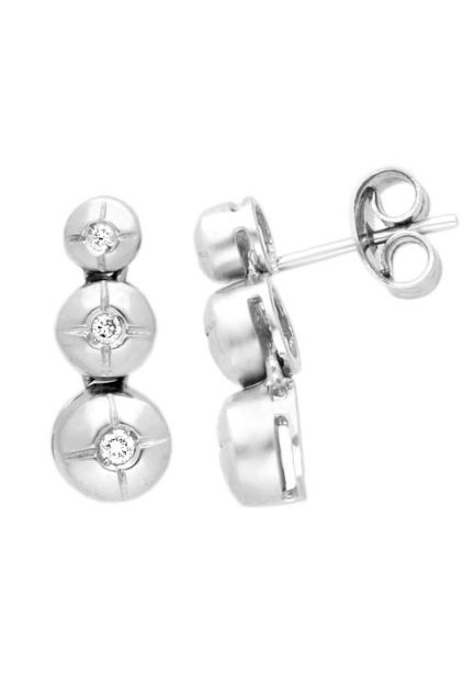 pendientes largos oro blanco 18 kilates con diamantes precio especial muy barato en joyeria online foto de lado 192_Z1304_OB