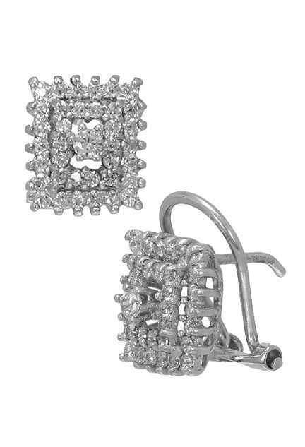 pendientes mujer oro blanco 18 ktes con circonitas foto lateral 002_50965-P-OB_01