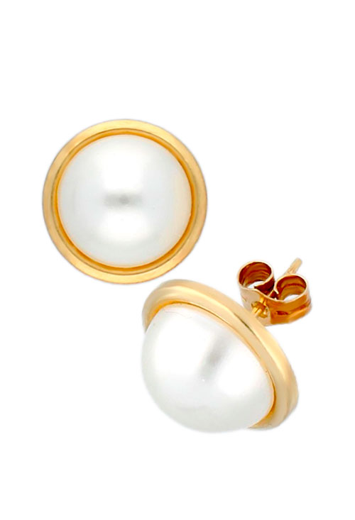 pendientes oro 18 ktes y perla manacor foto lateral 234_1349_01