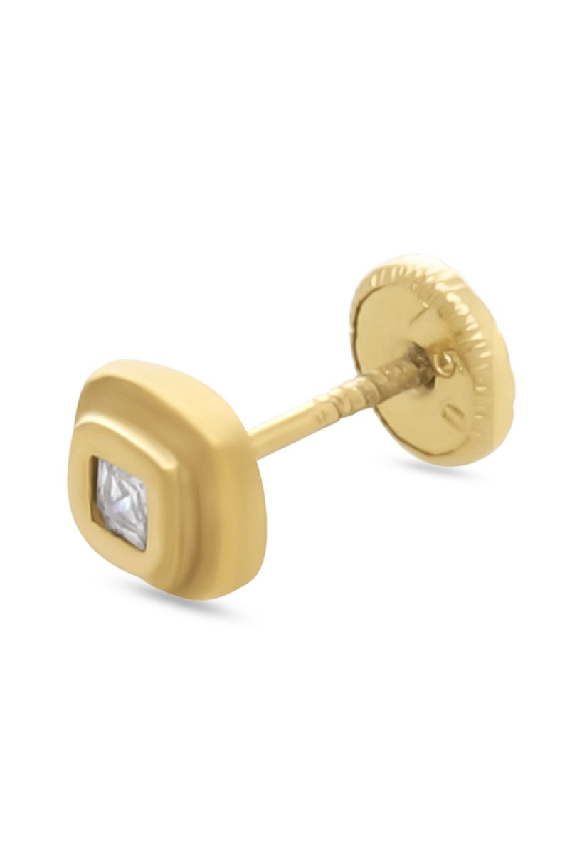 Pendientes oro 18 ktes y circonita 139_1793-2 pendientes de niña oro amarillo 18 ktes y circonita 139_1793-2_01 foto detalle