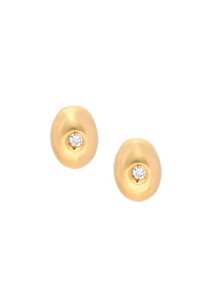 Pendientes oro ley con diamante. dormilonas - foto 1 - rfcia.052_020-P-OA