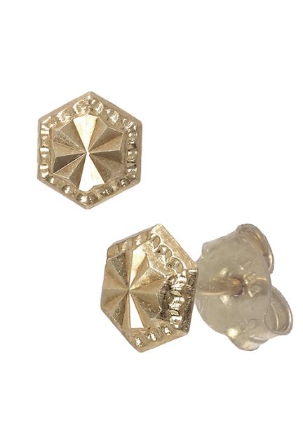 pendientes de oro con sistemas de presion vista lateral precio especial muy barato