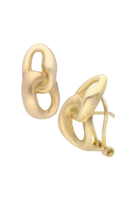 pendientes oro amarillo 18 kilates modelo nudo foto lateral 146_NUDO_01