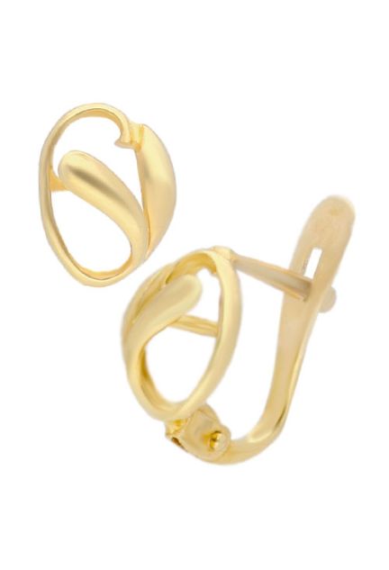 pendientes oro amarillo 18 kilates para nina primera comunion fotografia lateral 002_2278-P_01