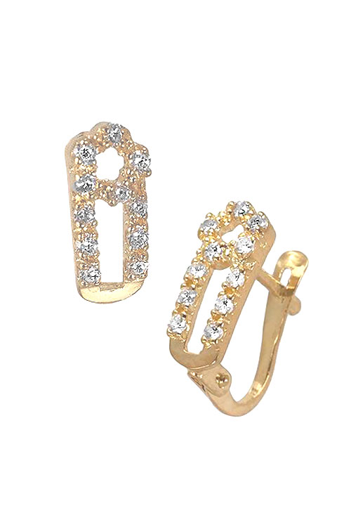 pendientes oro amarillo 18 kilates y circonitas foto cierre ballestilla 002_52902-p_01