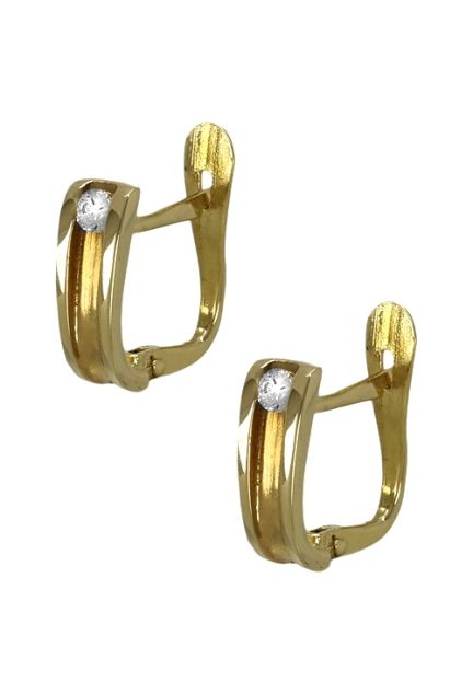 pendientes oro amarillo 18 ktes con circonita modelo comunion 139-5037-P_01
