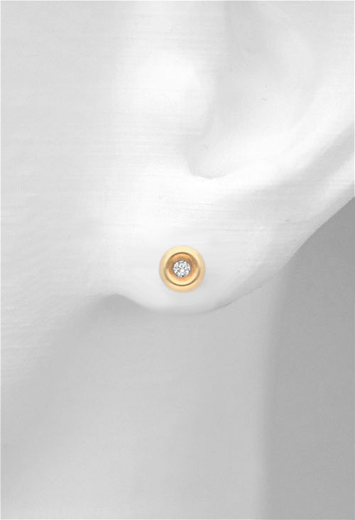 pendientes oro amarillo 18 ktes con diamante tipo chaton con tornillos dormilonas precio ocasion joyeria online foto expositor oreja 095_455428_02