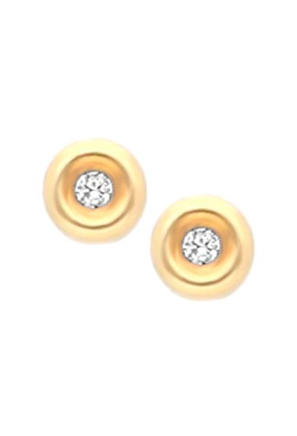 Pendientes oro con diamante, dormilonas 095_455428