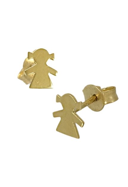 pendientes oro amarillo 18 ktes forma de niña vista con presiones 100_4004_01