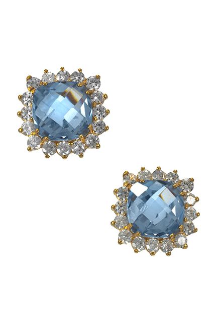 Pendientes oro, aretes, con piedras, oro amarillo - foto 1 - rfcia.002_51983-P