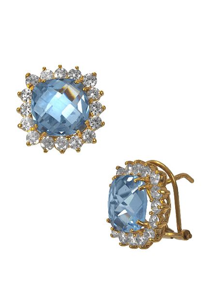 pendientes oro amarillo 18K topacio azul y circonitas vista lateral 002_51983-P_01