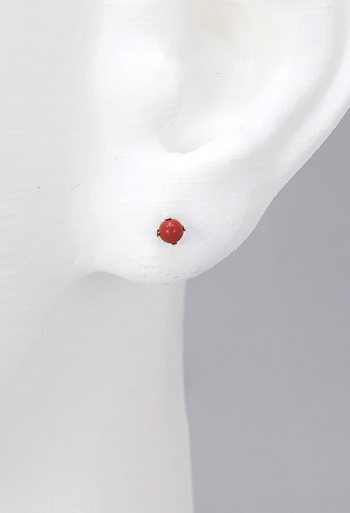 pendientes oro amarillo 18k y coralina para recien nacida vista maniqui 234_1192-C_02