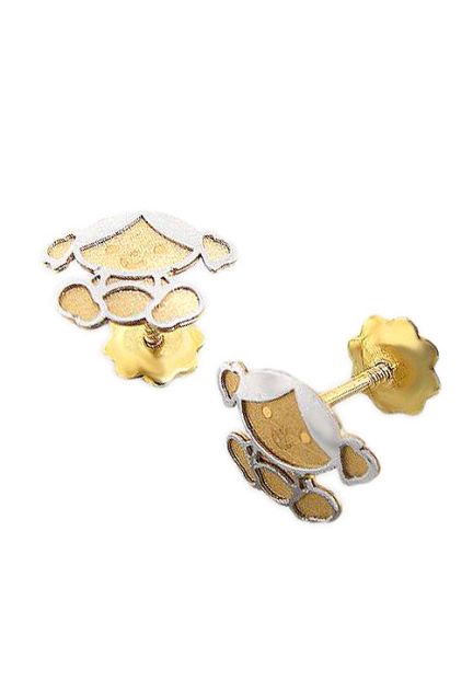 Pendientes oro 18k forma de niña 234_2032-0