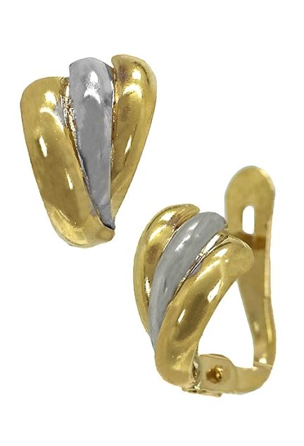 pendientes oro bicolor 18k para niña primera comunion precio barato joyeria online foto lateral 146_S350_01