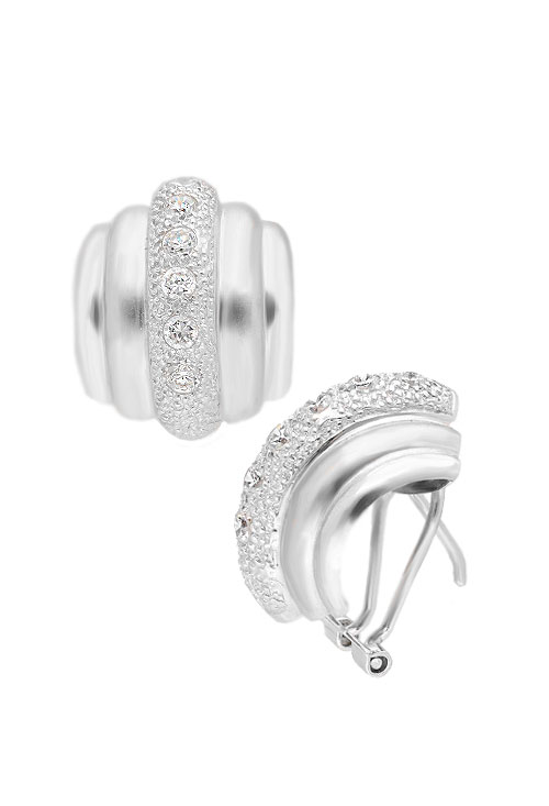 pendientes oro blanco 18 kilates y circonitas vista lateral 019_2296_01