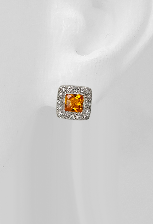 pendientes oro blanco 18k con citrino y circonitas precio de ocasion en joyeria online vista en maniqui 002_50659-P-OB_02