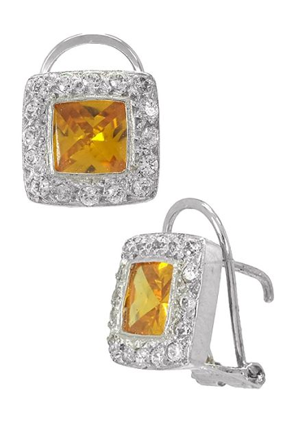 pendientes oro blanco 18k con citrino y circonitas precio de ocasion en joyeria online vista lateral 002_50659-P-OB_01