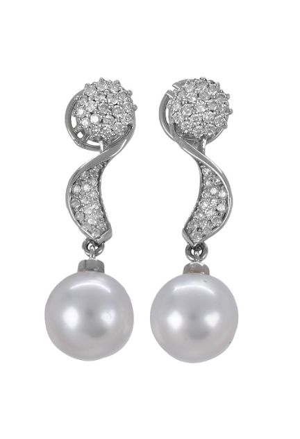 pendientes oro blanco perlas australianas y diamantes vista frontal 210_1279