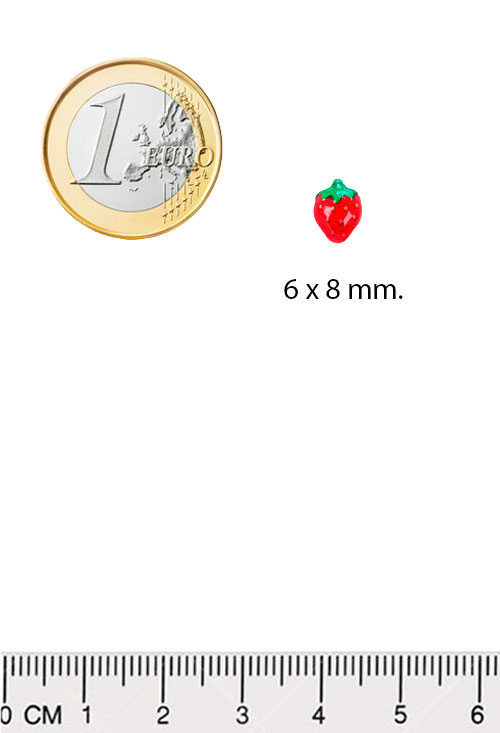 Pendientes oro 18K fresas esmaltadas 234_2284 pendientes_oro_18_kilates_y_esmalte_forma_de_fresa_foto_medidas_234_2284_01