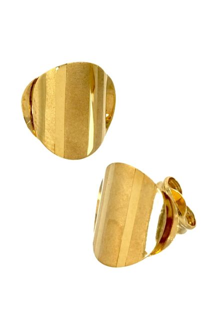Pendientes para mujer, aretes en oro amarillo acabado brillo y mate 001_4043091 venta online a precios baratos