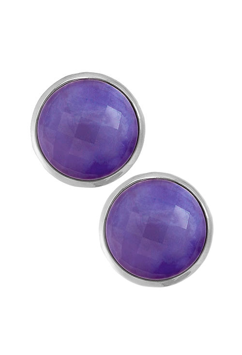 Pendientes plata con amatista 103_NSE649A-5 pendientes plata amatista cabujon facetada toma frontal 103_NSE649A-5