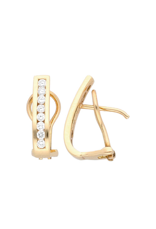 pendientes tipo arete oro amarillo 18 kilates con diamantes precio especial muy barato venta joyas online fotografia lateral 139_26660102_01