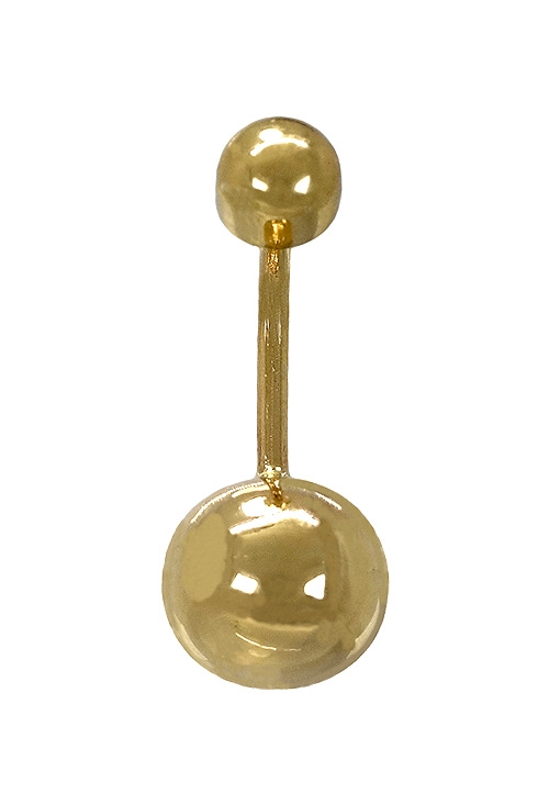 Piercing de oro 18 ktes para ombligo modelo bola 019_3452 Piercing de oro 18 ktes para ombligo modelo bola mujer y hombre, precios baratos 019_3452