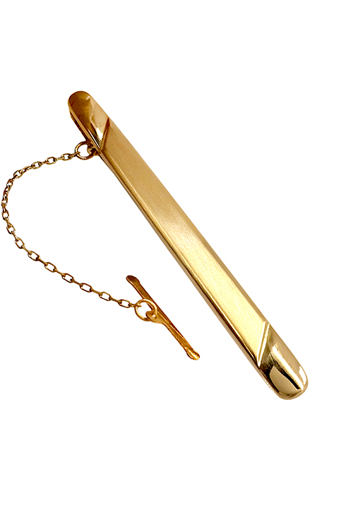 Pisacorbatas de oro amarillo 18 ktes. 025_E-00174