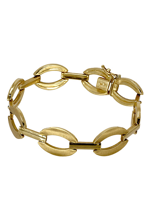 Pulsera de oro de ley 18 ktes eslabones ovalados 045_09345247-19 Pulsera de oro 18 ktes - foto 1 - rfcia.045_09345247-19
