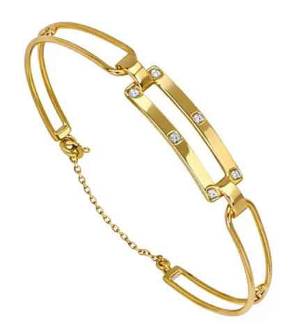 pulsera de oro amarillo 18k con diamantes naturales 038_LO-026-12-MY3