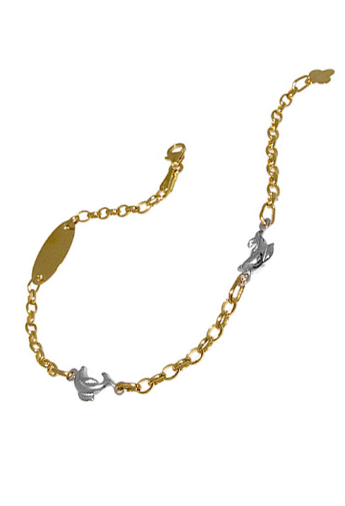 Pulsera de oro bicolor 18 ktes - foto 1 - rfcia.045_48303021-18