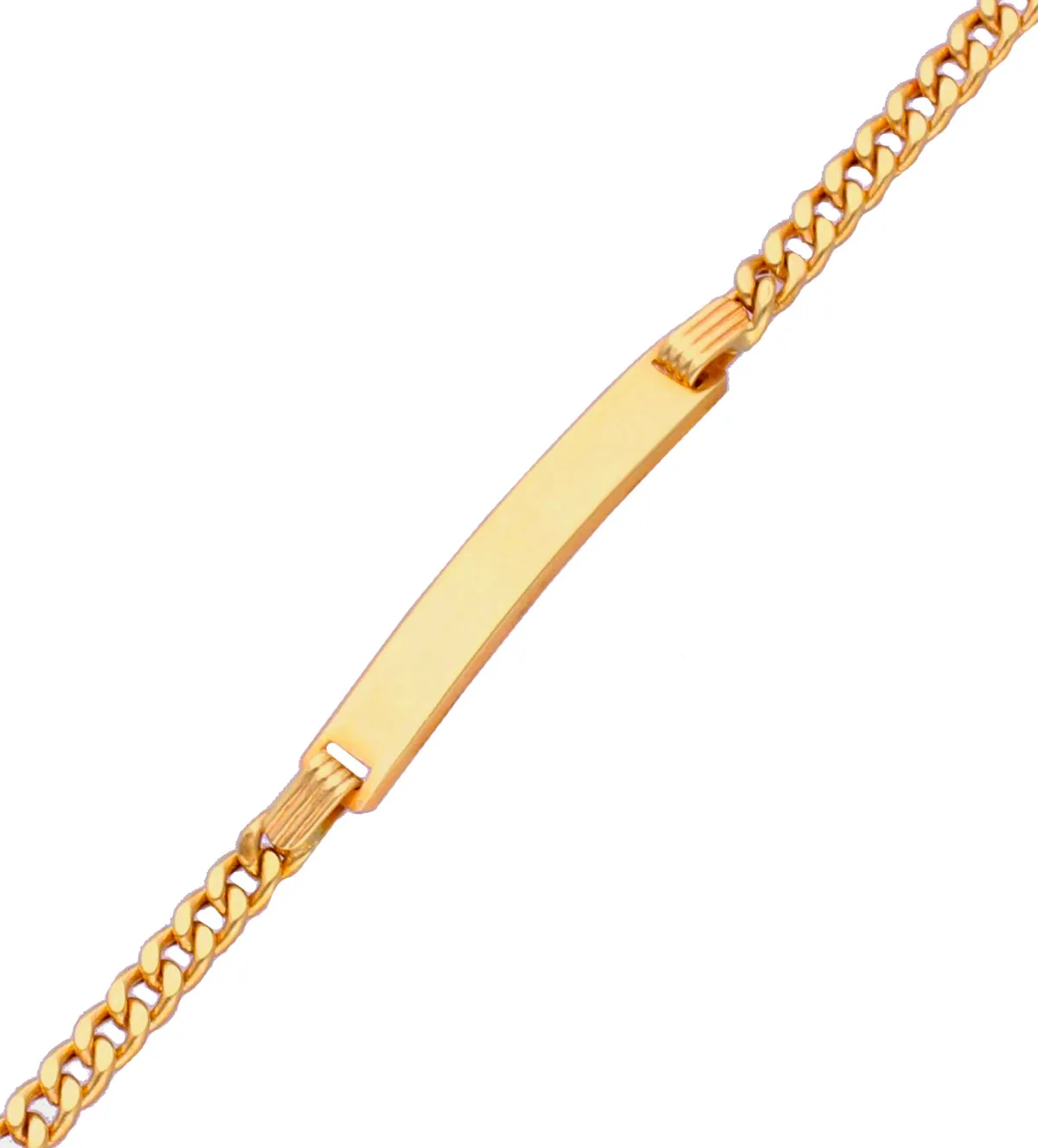 Pulsera de oro 18K con chapa para grabar 003_0020 pulsera-de-oro-con-chapa-003_0020 toma detalle