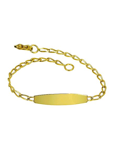 Pulsera en oro 18K, esclava eslabon bilbao, nina, mujer - foto 3 - rfcia.003_0803